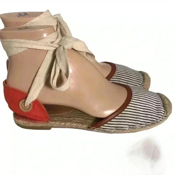 Joie Miramar Striped Espadrilles Size 37 (7) - Picture 5 of 9